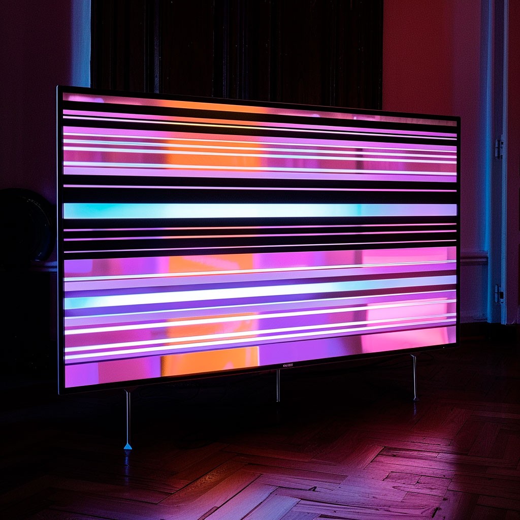 Como resolver problema de TV com linha na tela